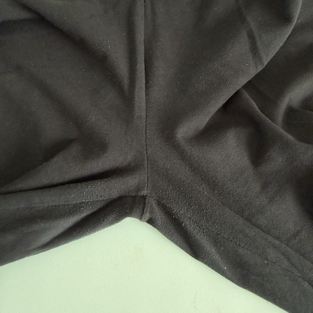 Victoria's Secret PINK Yoga Foldover Cropped Pants Black Rhinestone Sz Large Y2K - Picture 5 of 9